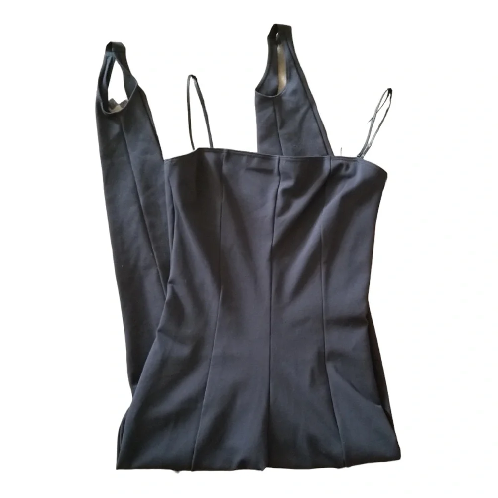 Wolford × Amina Muaddi One Piece Strapless Catsuit Jumsuit Black Org $870 small - Picture 10 of 12